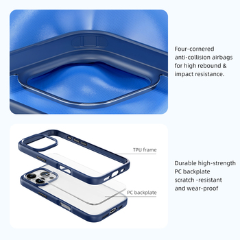 Rock Guard Series Case for Iphone 16 transparent-grey
