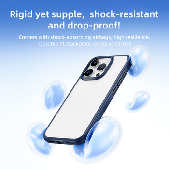 Rock Guard Series Case for Iphone 16 Pro transparent-grey