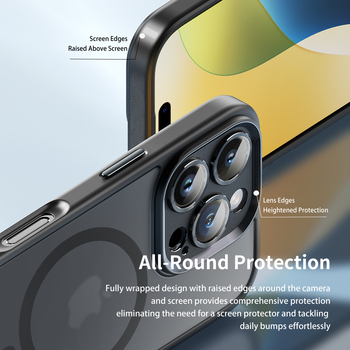 Rock Etui Guard Touch Matte Series Magnetic do Iphone 16 szare