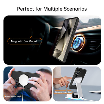 Rock Guard Touch Matte Series Magnetic Case for Samsung Galaxy S25 Ultra grey