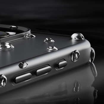 Rock Crystal Rotating Touch Series Magnetic Case for Iphone 16 Pro black