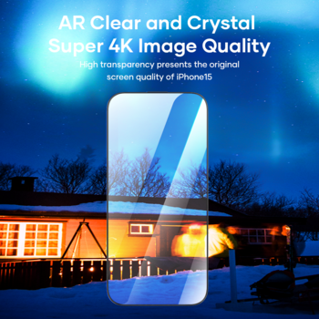 Rock Tempered glass HD Full-coverage Anti-static for Iphone 15 Pro
