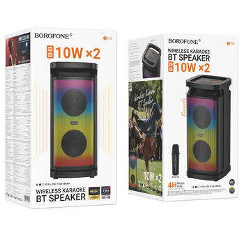 Borofone Portable Bluetooth Speaker BP25 Vida with microphone black