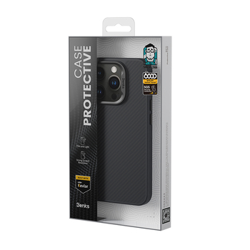 Benks Etui Magnetic Armor Pro Kevlar Metal Frame 600D (D065) do Iphone 16 Pro czarny (Camera Control Button)