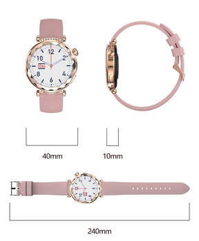 Blavec Smartwatch W-19 Liana HD AMOLED Voice Call (SWW19-RG) różowe złoto + 2 paski