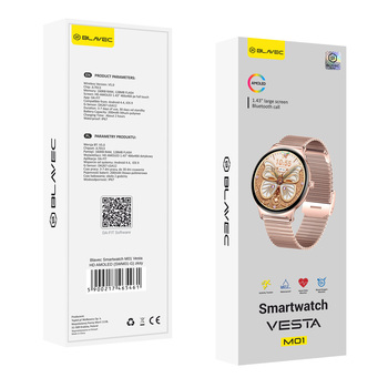 Blavec Smartwatch M-01 Vesta HD AMOLED Voice Call (SWM01-RG) rose gold