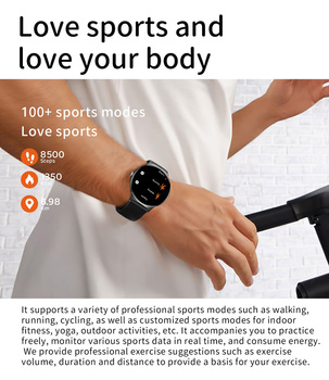 Blavec Smartwatch M-01 Vesta HD AMOLED Voice Call (SWM01-B) czarny