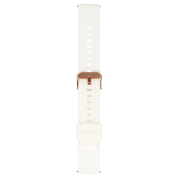 Blavec Pasek uniwersalny do W-17 Amber 18mm silikonowy biały