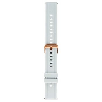 Blavec Universal watch band for W-17 Amber 18mm silicone light grey