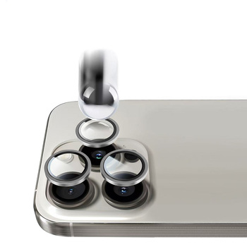 Hartowane szkło Tel Protect Titanium Lens 99% AR na aparat do Iphone 14 Pro/14 Pro Max przezroczyste (obiektyw 3 sztuki)