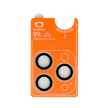 Hartowane szkło Tel Protect Titanium Lens 99% AR na aparat do Iphone 16 Pro/16 Pro Max przezroczyste (obiektyw 3 sztuki)