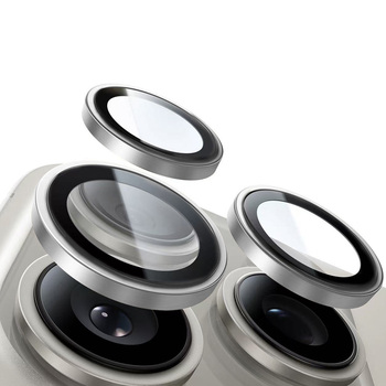 Hartowane szkło Tel Protect Titanium Lens 99% AR na aparat do Iphone 16 Pro/16 Pro Max przezroczyste (obiektyw 3 sztuki)