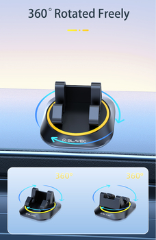 Blavec Car holder BH-10 to dashboard (BH10-DBY) black-yellow