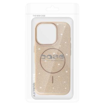 Magsafe Slim Shiny for Iphone 15 gold
