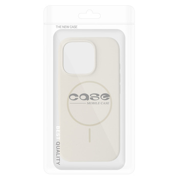 Magsafe Slim Silicone do Iphone 14 Pro piaskowy