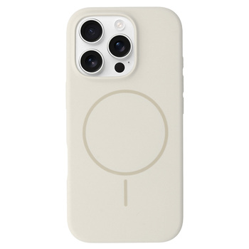 Magsafe Slim Silicone do Iphone 15 Pro piaskowy