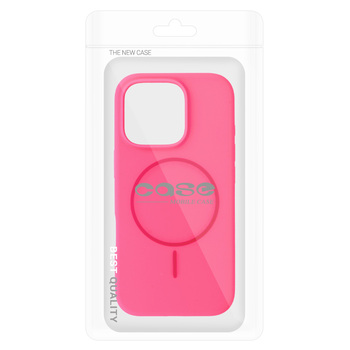Magsafe Slim Silicone do Iphone 15 różowy