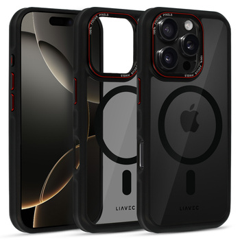 Liavec Hybrid Smoke Magsafe Case do Iphone 16 Pro Max