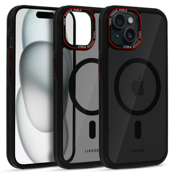 Liavec Hybrid Smoke Magsafe Case do Iphone 15