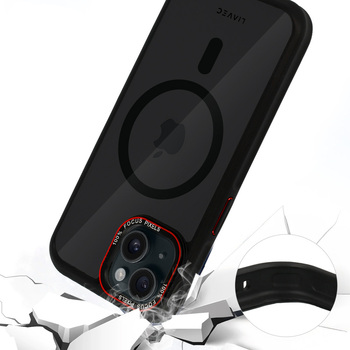 Liavec Hybrid Smoke Magsafe Case do Iphone 15