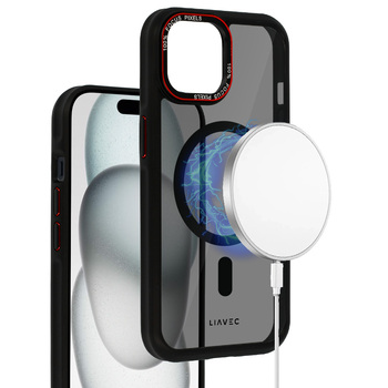 Liavec Hybrid Smoke Magsafe Case do Iphone 15