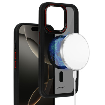 Liavec Hybrid Smoke Magsafe Case do Iphone 15 Pro