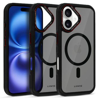 Liavec Hybrid Smoke Magsafe Case do Iphone 16