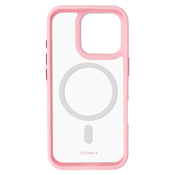 Liavec Hybrid Magsafe Clear Case do Iphone 16 Pro jasnoróżowy