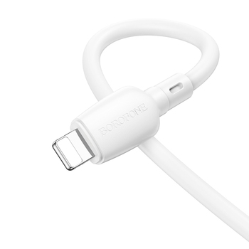 Borofone Cable BX93 Super Power - Typ C to Lightning - PD 20W 0,25 metres white