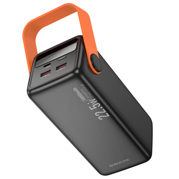 Borofone Power Bank 50000mAh BJ66A Magnifico - 2xUSB + Type C - QC 3.0 22,5W PD 20W black