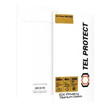 Hartowane szkło Tel Protect 10X Privacy Titanium do Iphone 14 Pro (koperta)