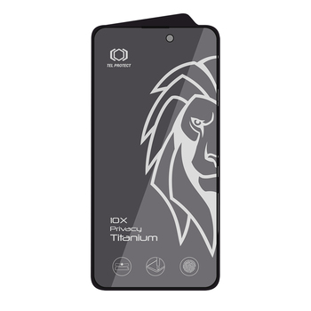 Tempered glass Tel Protect 10X Privacy Titanium for Iphone 14 Pro Max (envelope)
