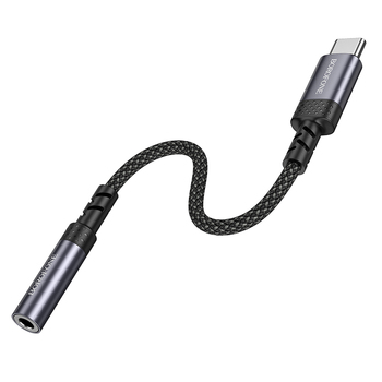 Borofone Adapter BV24 Graceful - Typ C na jack 3,5mm - szary
