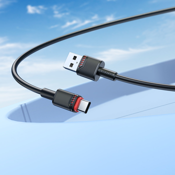 Borofone Kabel BX110 Beneficio - USB na Typ C - 3A 1 metr czarny