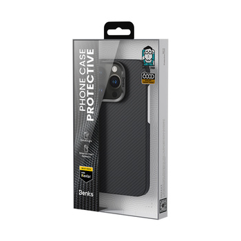 Benks Magnetic Armor Air Kevlar Case PC Frame 600D (D066) for Iphone 16 Pro Max black