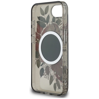 Original Case GUESS IML Flowers MagSafe for Iphone 17e/16e black