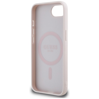 Oryginalne Etui GUESS Peony Script Logo MagSafe do Iphone 17e/16e brązowy