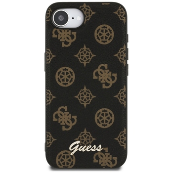 Oryginalne Etui GUESS Peony Script Logo MagSafe do Iphone 17e/16e czarny