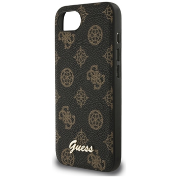 Oryginalne Etui GUESS Peony Script Logo MagSafe do Iphone 17e/16e czarny