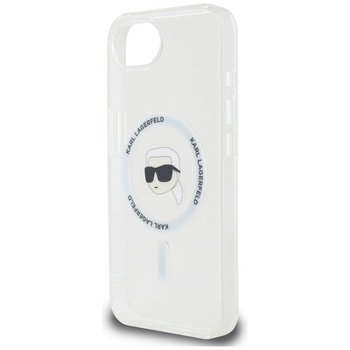 Original Pouch KARL LAGERFELD IML Metal Karl Head MagSafe for Iphone 17e/16e white