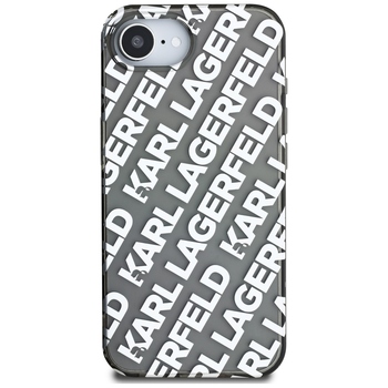 Original Pouch KARL LAGERFELD IML Repeat Logo for Iphone 17e/16e silver