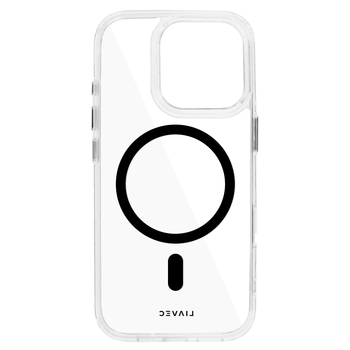 Liavec Glossy Magsafe Clear Case do Iphone 16 Pro Max black