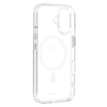 Liavec Glossy Magsafe Clear Case do Iphone 16 white