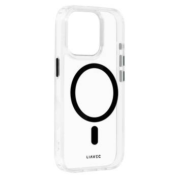 Liavec Glossy Magsafe Clear Case do Iphone 13/14 czarny