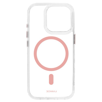 Liavec Glossy Magsafe Clear Case do Iphone 14 Pro pink