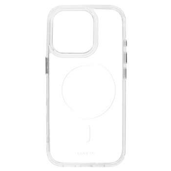 Liavec Glossy Magsafe Clear Case do Iphone 15 white