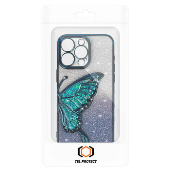 Tel Protect Butterfly Water Case do Iphone 17e/16e niebieski