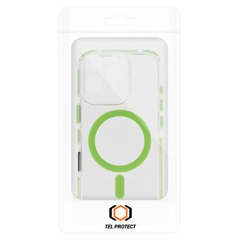 Tel Protect Strap Clear Case for Iphone 16 Pro green