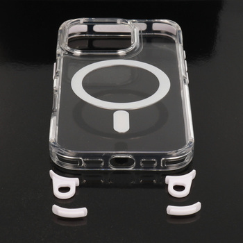 Tel Protect Strap Clear Case for Iphone 17 white