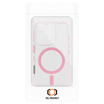 Tel Protect Strap Clear Case do Iphone 17 Pro Max różowy